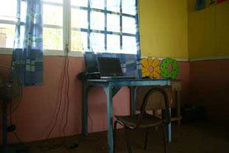 computer lab in local school