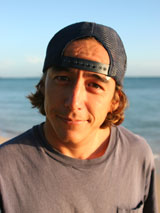 women's surf school owner dean's portrait in pavones costa rica