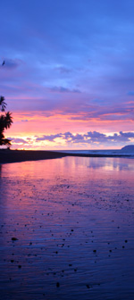 sunset in pavones costa rica